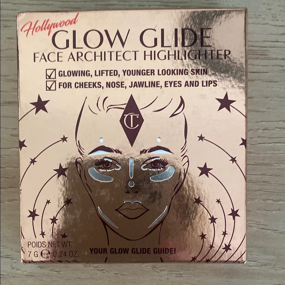 Charlotte Tilbury Glow Glide Highlighter- Gilded Glow- Full Size